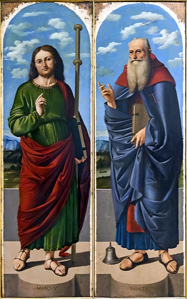 Saint Anthony the Great and Saint James the Greater - Marco Basaiti (1470–1530)