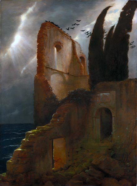 Ruin by the Sea (1881) - Arnold Böcklin (Swiss, 1827-1901)