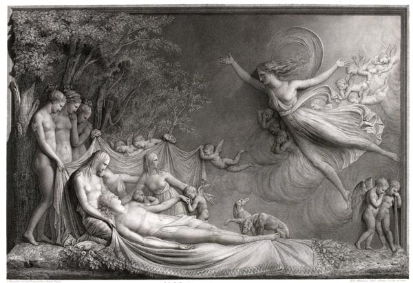 The Death of Adonis, Giovanni-Martino dei Boni, after Antonio Canova, 1800