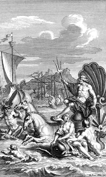 Poseidon aids the Greeks