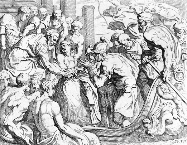 Odysseus receives the Bag of Winds