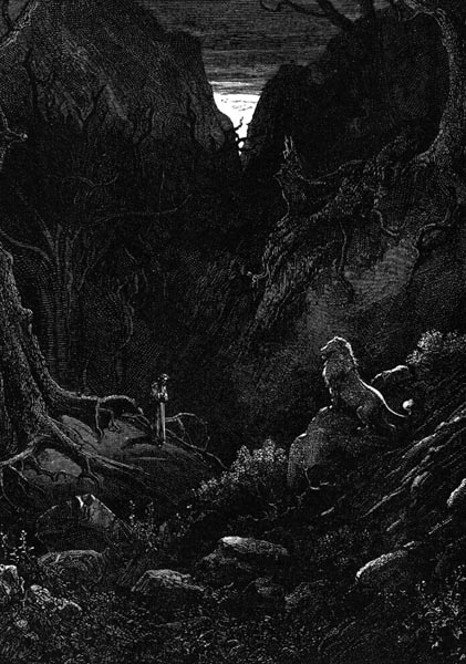 Gustave Doré Illustration - Inferno Canto 1, 7