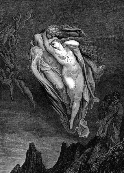 Gustave Doré Illustration - Inferno Canto 5, 53