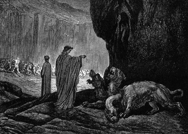 Gustave Doré Illustration - Inferno Canto 6, 67