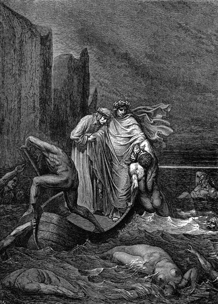Gustave Doré Illustration - Inferno Canto 8, 89