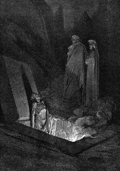 Gustave Doré Illustration - Inferno Canto 10, 109