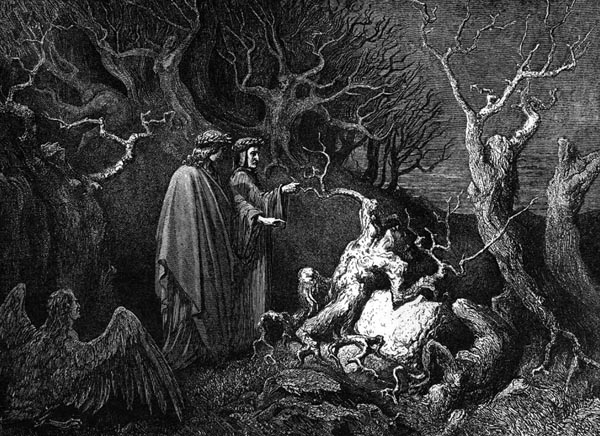 Gustave Doré Illustration - Inferno Canto 13, 137