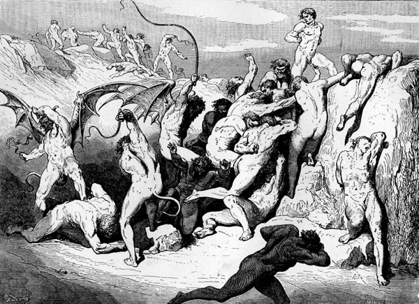 Gustave Doré Illustration - Inferno Canto 18, 177