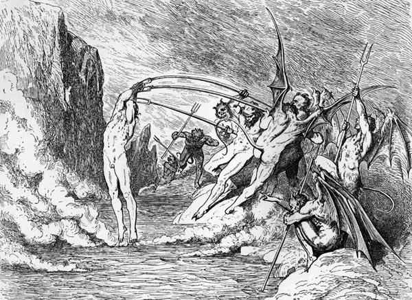 Gustave Doré Illustration - Inferno Canto 21, 201