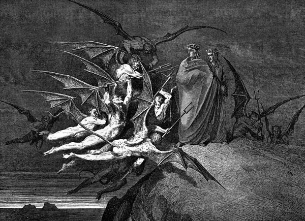 Gustave Doré Illustration - Inferno Canto 21, 205