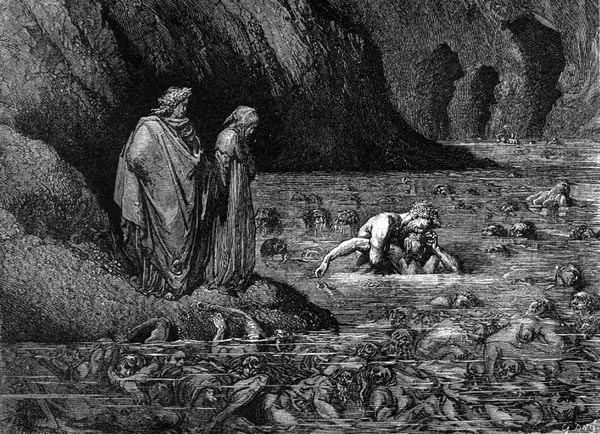 Gustave Doré Illustration - Inferno Canto 32, 309