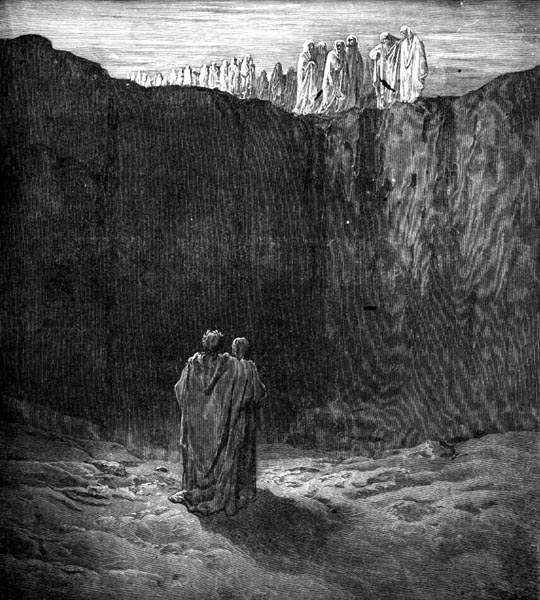 Gustave Doré Illustration - Purgatorio Canto 3, 50