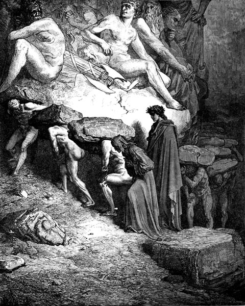 Gustave Doré Illustration - Purgatorio Canto 12, 1