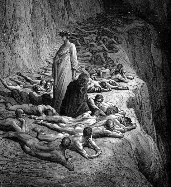 Gustave Doré Illustration - Purgatorio Canto 19, 131