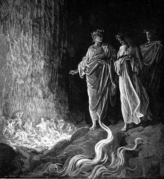 Gustave Doré Illustration - Purgatorio Canto 25, 117