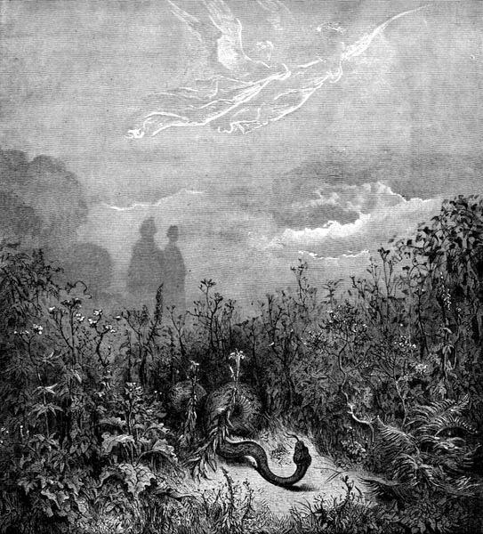 Gustave Doré Illustration - Purgatorio Canto 8, 85