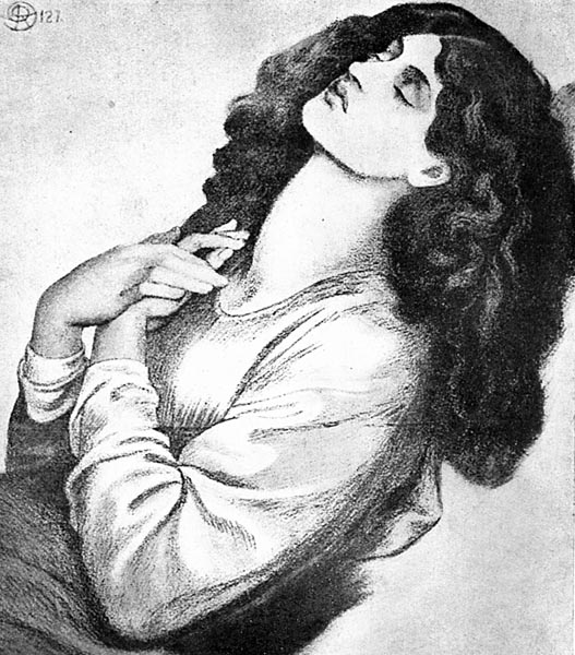 Beatrice (Study for Dante’s Dream), Dante Gabriel Rossetti