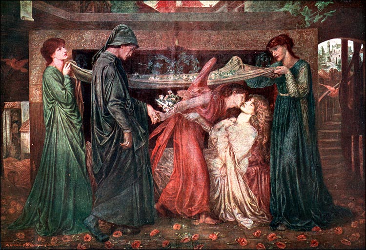 Dante's Dream at the Time of the Death of Beatrice, Dante Gabriel Rossetti