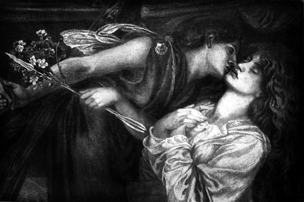 The Kiss (Study for Dante’s Dream), Dante Gabriel Rossetti