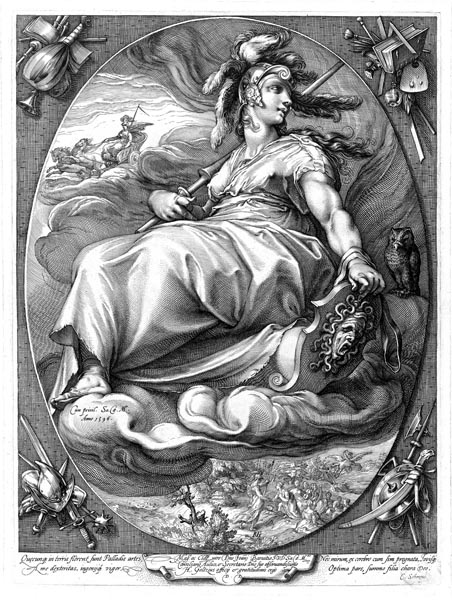 Pallas, Hendrick Goltzius