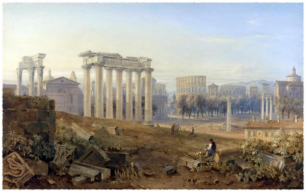 View of the Forum in Rome, Hugh William