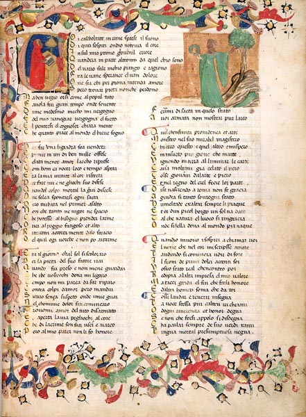 The beginning of Petrarch's Il Canzoniere