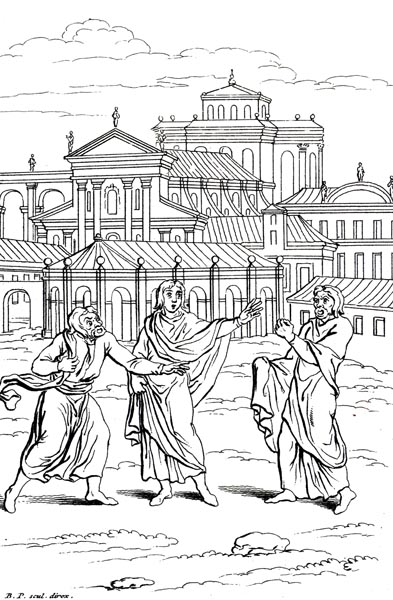 Scene from Terentius' comedy Phormio