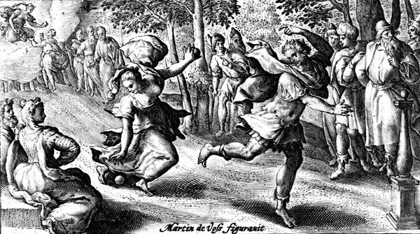 van de Passe Illustration - Atalanta and Hippomenes