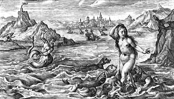 van de Passe Illustration - Circe turns Scylla into a sea monster