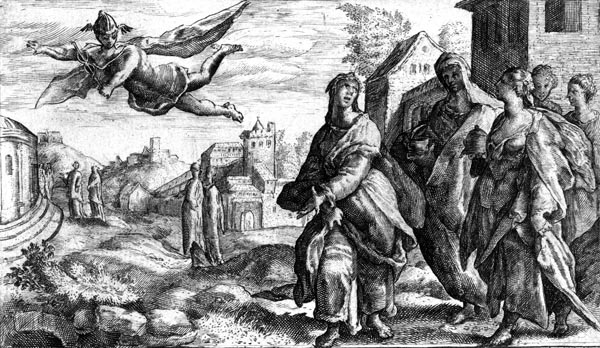 van de Passe Illustration - Mercury sees Herse