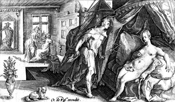 van de Passe Illustration - Mercury and Herse