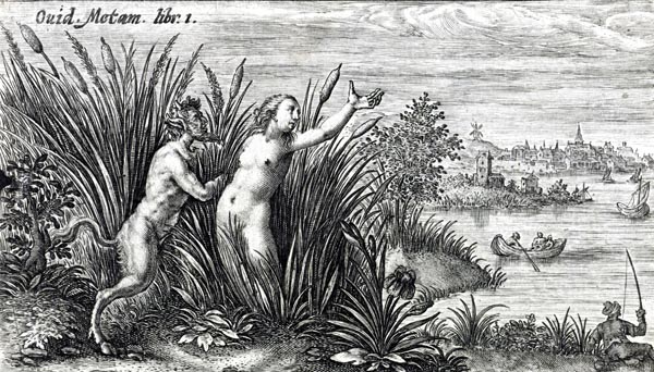 van de Passe Illustration - Pan pursuing Syrinx