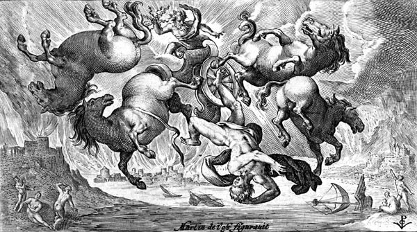 van de Passe Illustration - The fall of Phaethon