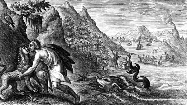 van de Passe Illustration - Peleus and Thetis
