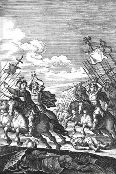 ‘Cavalry during the Battle of Pharsalus’ - Johannes Janssonius (1651)