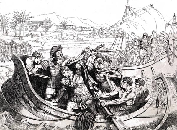 ‘The death of Pompey’ - Bartolomeo Pinelli (1818)
