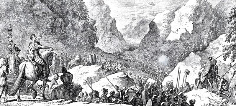 ‘Caesar's journey over the Pyrenees’ - aniel Nikolaus Chodowiecki (1773)