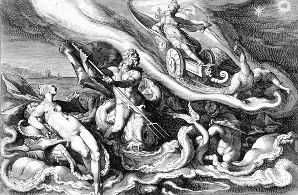 Goltzius Illustration - Juno Complaining to Oceanus
