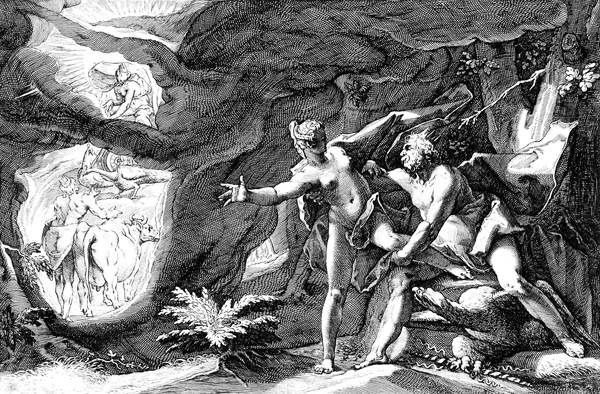 Goltzius Illustration - Jupiter and Io
