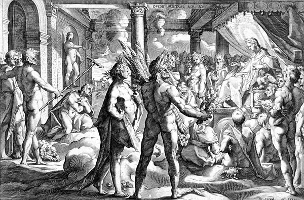 Goltzius Illustration - Phaeton Asking for the Chariot