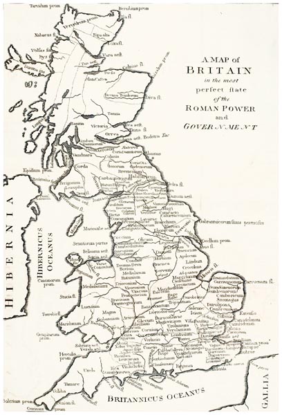 A Map of Britain in the Most Perfect State of Roman Power and Government