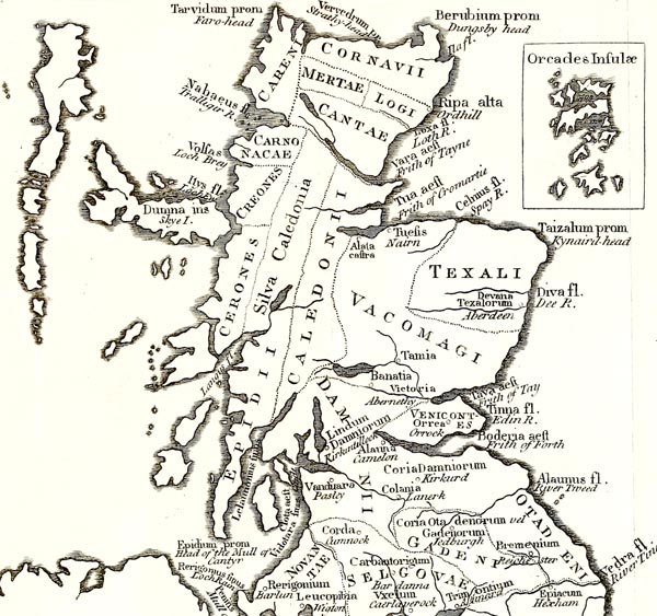 A Map of Scotland According to Ptolemy's Geography Rectified