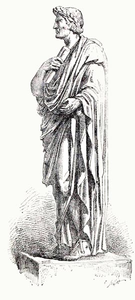 Julius Caesar with the laurel crown