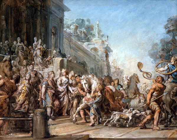 The Departure of Dido and Aeneas for the Hunt, Jean-Bernard Restout