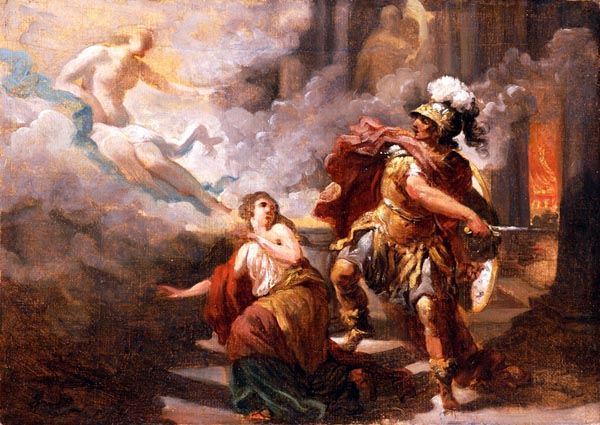 Helen Saved by Venus from the Wrath of Aeneas, Jacques Sablet