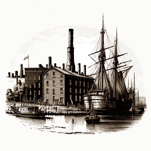 The port of New York